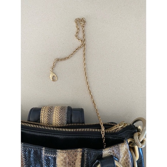 Botkier Black and Snakeskin Leather Handbag - Picture 8 of 8